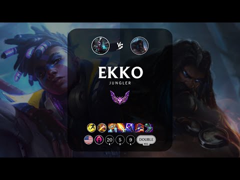 Ekko Jungle vs Udyr - NA Master Patch 14.2