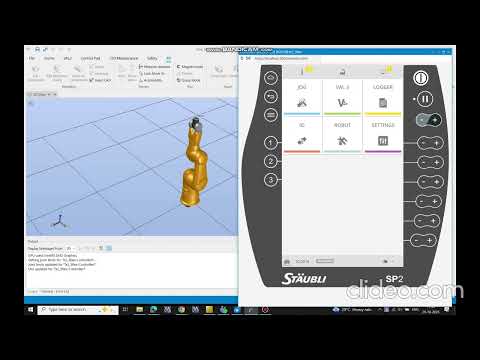 #Staubli robot programming and simulation(Robot 6Axis, Model no.TX2-90)