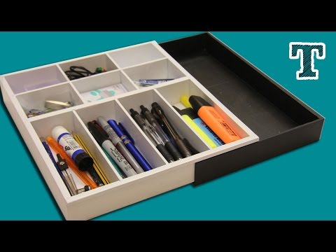 Making Expanding Desk Drawer Dividers