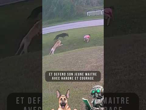 Ce chien sauve la vie d'un enfant 🤯 ! C'est un vrai héros. #animal #fun #shorts #insolite