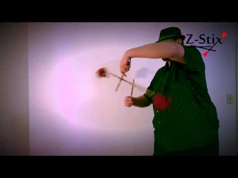 Z-Stix Flower Stick Advanced Trick Tutorial 305: Knit