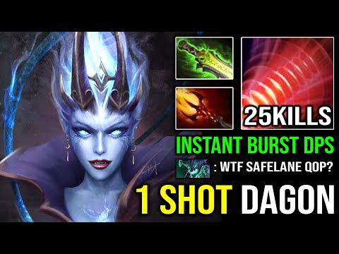 Just Run If You See this QOP or Get 1 Shot | Instant Delete Dagon 5 Shotgun Overpower Burst DPS DotA