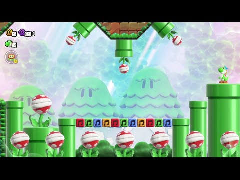 Piranha Plants on Parade Secret Exit - Super Mario Wonder - Wonder Seed Location
