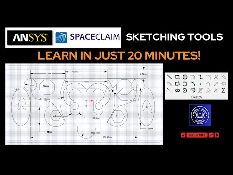 How to use Sketch tools in Ansys Spaceclaim| Learn preparing drawings in Ansys Spaceclaim