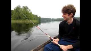 preview picture of video 'Fishing on a lake in Finland'