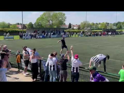 scenes at full time London Senior cup final 2021