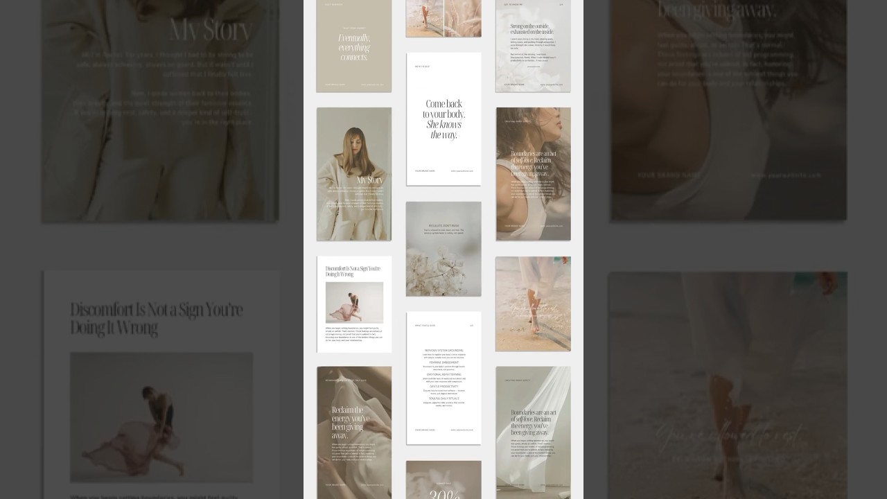 Modern social media Canva templates #canva #socialmediaposts  #canvatemplates
