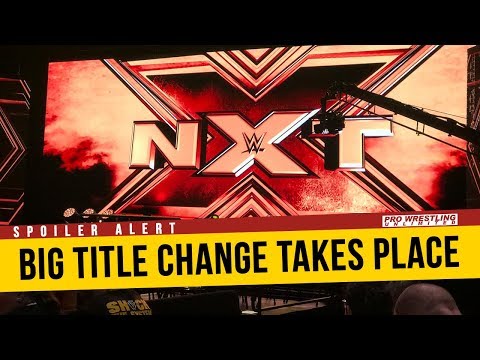 SPOILER: Major Title Change During The NXT TV Tapings