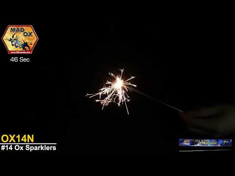 #14 Sparklers - OX14N - Mad Ox Fireworks