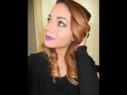 Winged Liner and Bold Purple Lips!