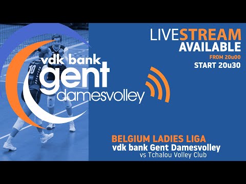 competitie - vdk bank Gent Damesvolley vs Tchalou volley club