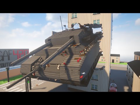 P1000 Ratte Crashes Into Buildings - Teardown