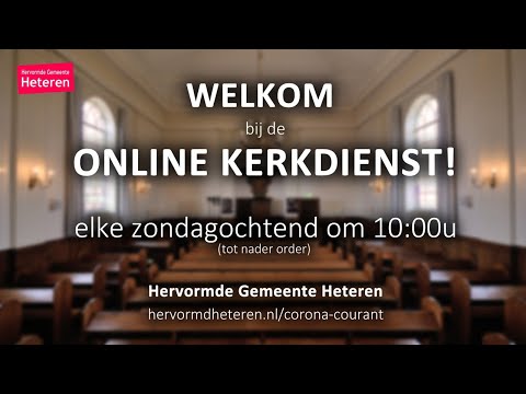 Uitzending kerkdienst 1 januari 2021 om 10:00u