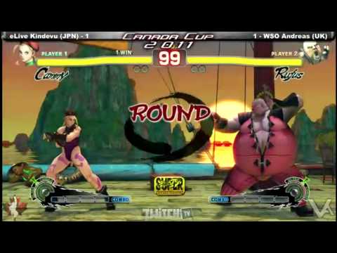 Canada Cup Gaming 2011  SSF4AE eLive Kindevu JPN vs WSO Andreas EU