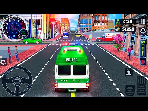 Police Ambulance Van Driving Simulator - 911 Rescue Emergency ( New Update 2022 ) - Android GamePlay