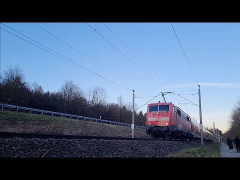 Ulm - Donautal: BR 111 mit Regionalexpress auf der Württembergischen Südbahn
