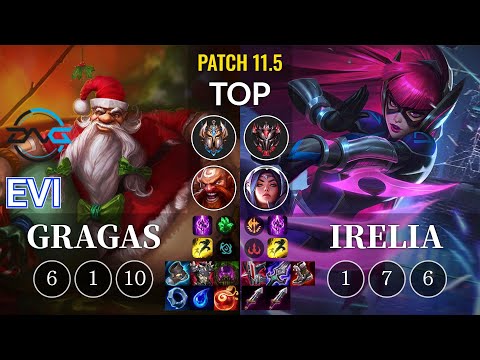 DFM Evi Gragas vs Irelia Top - KR Patch 11.5
