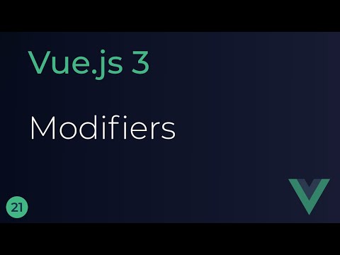 Vue JS 3 Tutorial 21 Modifiers