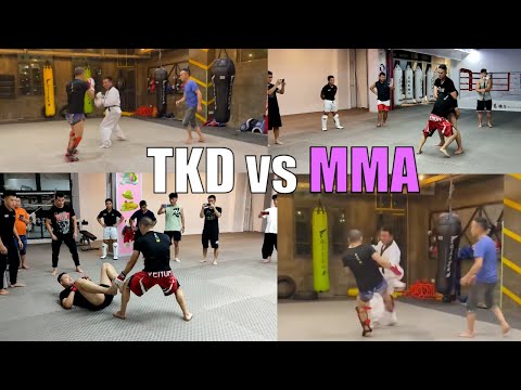 Two Taekwondo BLACK BELTS Challenge MMA Fighter