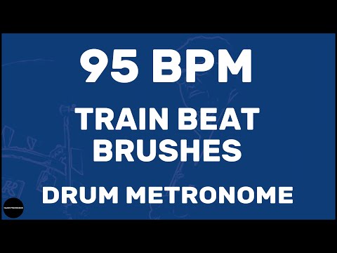Train Beat Brushes | Drum Metronome Loop | 95 BPM
