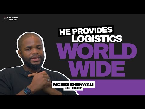 Moses Enenwali, CEO and Co-Founder of Topship #FoundersConnect