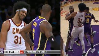 [其他] LeBron James抱住Jarrett Allen,得到犯規