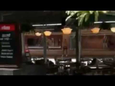 Footage shows police surrounding gunman