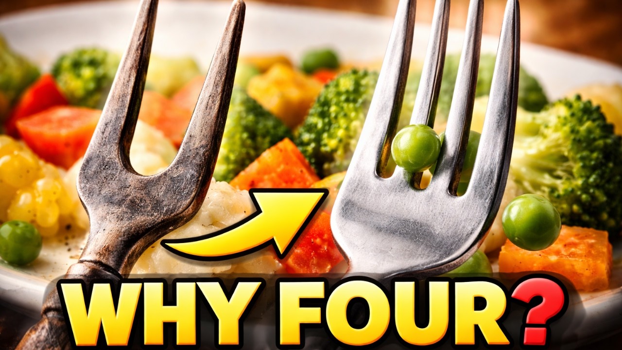 Why Forks Have 4 Prongs (Not 3 or 5)