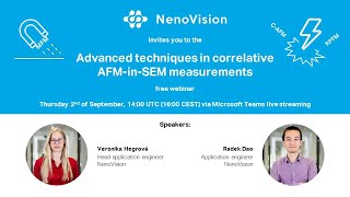 Advanced techniques in correlative AFM-in-SEM measurements