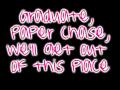 The Academy Is...- Paper Chase (Lyrics)