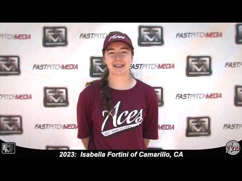 2023 Isabella Fortini Middle Infield and Catcher Softball Skills Video - Aces 18 Gold