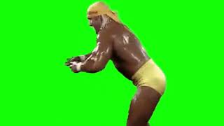 Hulk Hogan doing the griddy green screen