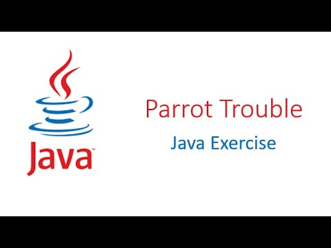 Parrot Trouble Java Exercise Codingbat Com