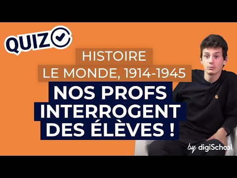 #digiQuiz | Brevet d'Histoire : les 3e répondent à notre quiz sur le monde de 1914 à 1945 !