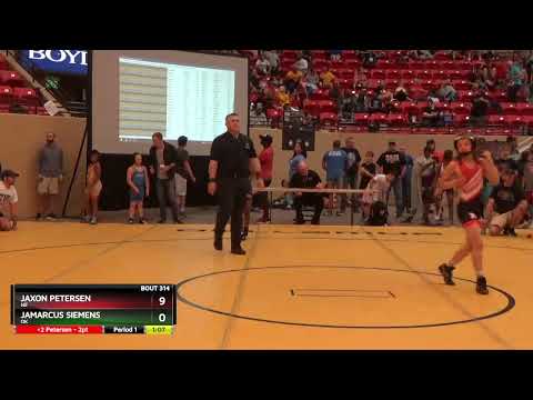 93 Lbs Round 1 - Jaxon Petersen, NE Vs JaMarcus Siemens, OK 828f
