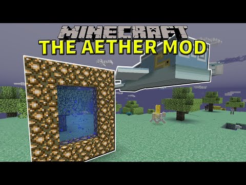 THE AETHER MOD - THE PORTAL TO HEAVEN IN MINECRAFT!!  - MINECRAFT REVIEW MOD 1.12.2