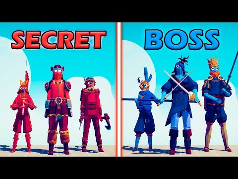 STRONG SECRET UNITS vs BOSS TEAM - Totally Accurate Battle Simulator | TABS