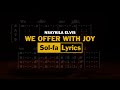 WE OFFER WITH JOY Sol Fa Lyrics Nsaykila Elvis