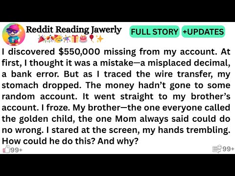 I discovered $550,000 missing from my account. At first, I thought it was a mistake—a..'''