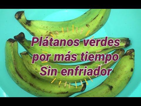 Plátanos siempre verdes sin meter en el refrigerador