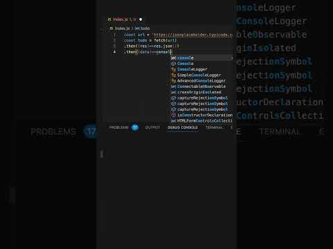 Javascript Fetch method to fetch data From API #coding #javascript #reactnative #fetch #shorts