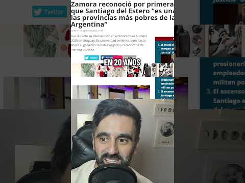 GENERAN POBREZA: ZAMORA ES LA CASTA DE SANTIAGO DEL ESTERO