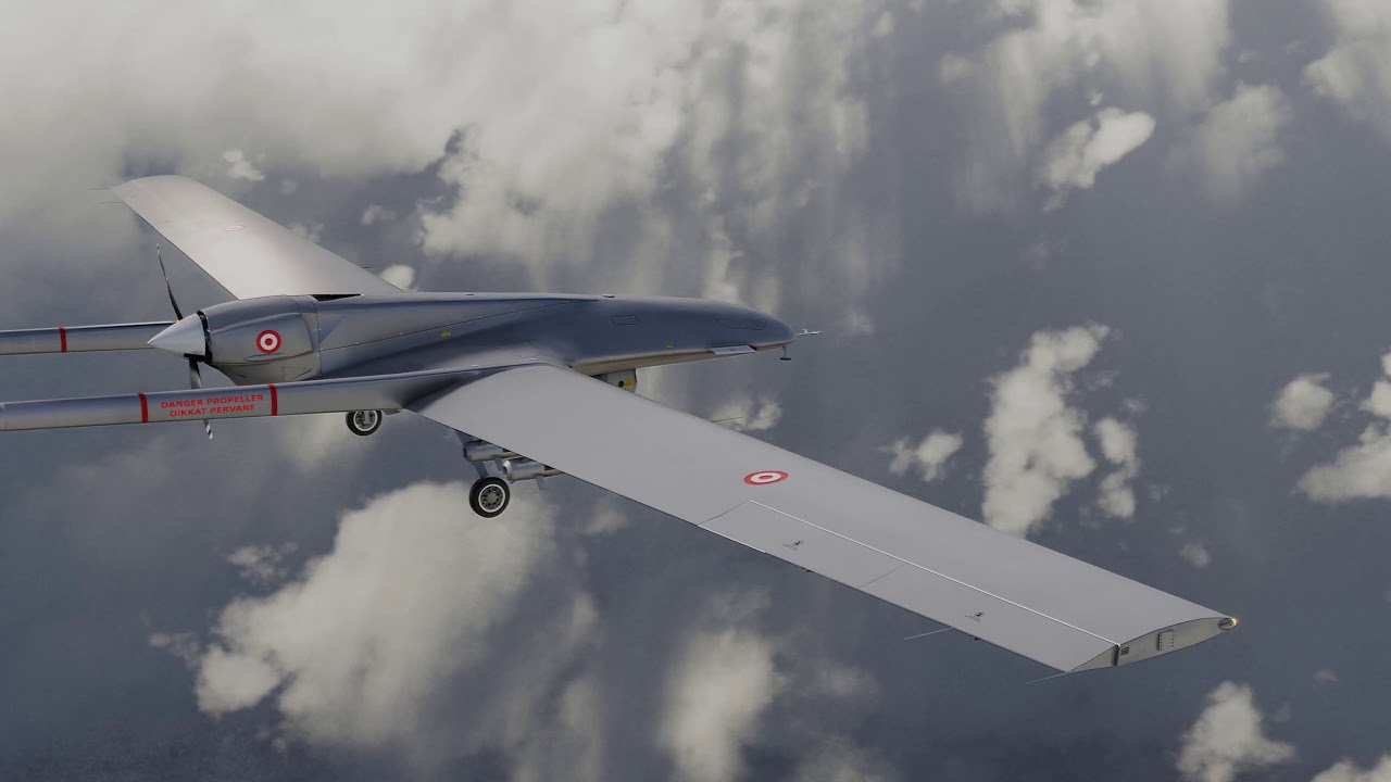 TB2 Bayraktar UAV 3D Model