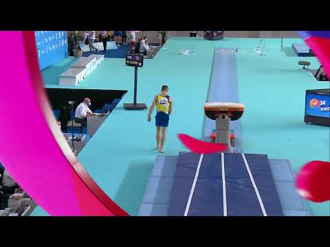 Volodymyr Kostiuk. 2020 European Junior Championships. EF. VT1