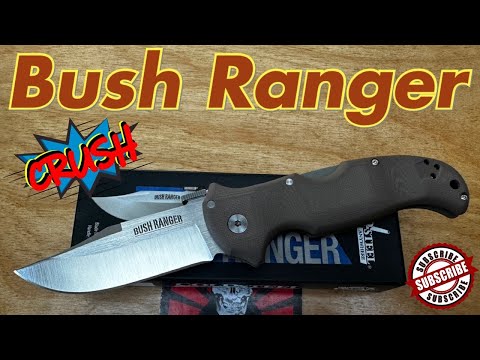 Cold Steel Bush Ranger in S35VN  Great all around work knife !!  Wave open and triad lock !