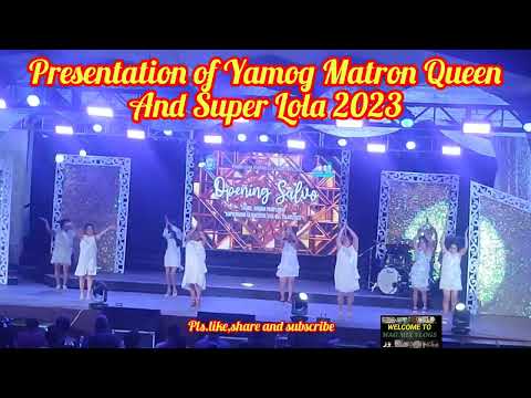 Yamog Matron Queen and Super Lola presentation of candidates.Pamplona fiesta 2023 opening salvo.