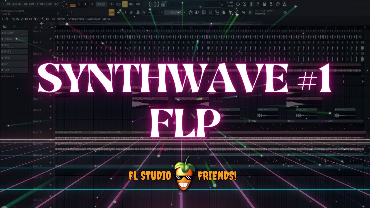 Synthwave FL Studio Project (FLP) | Retro 80s Vibes | FLP Download