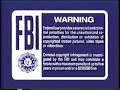 Blue FBI Warning Screens 2000 2003