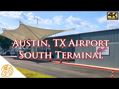 Aeroporto de Austin Tx Terminal Sul Texas Tour completo 4k AUS Aeroporto Internacional de Austin Bergstrom