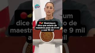 Download lagu 🔴👉 Sheinbaum dice que salario de maestros pasó de 9 mil a casi 19 mil mp3